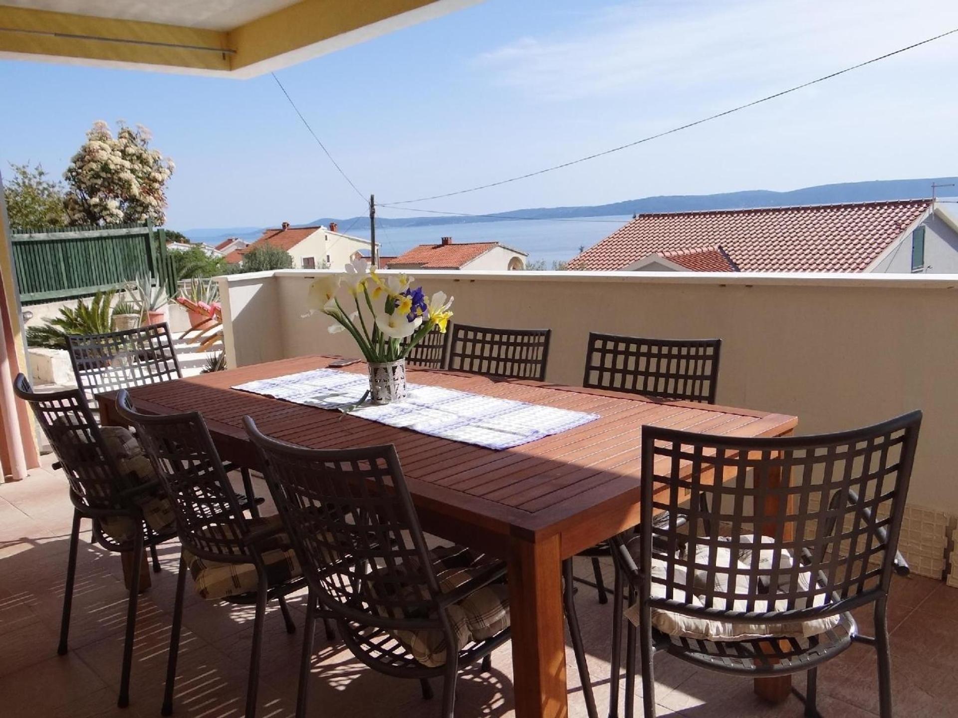 Helle Ferienwohnung Mit Sonnenbalkon Mit Meerblick Trogir Exterior photo